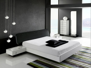 Modern Black Bedroom